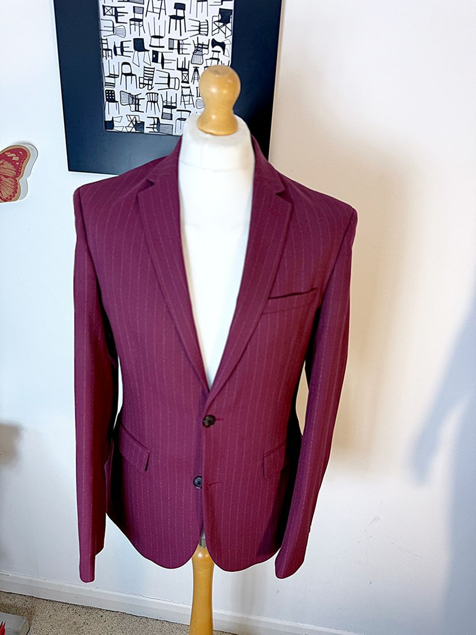 Maroon Silk Tuxedo