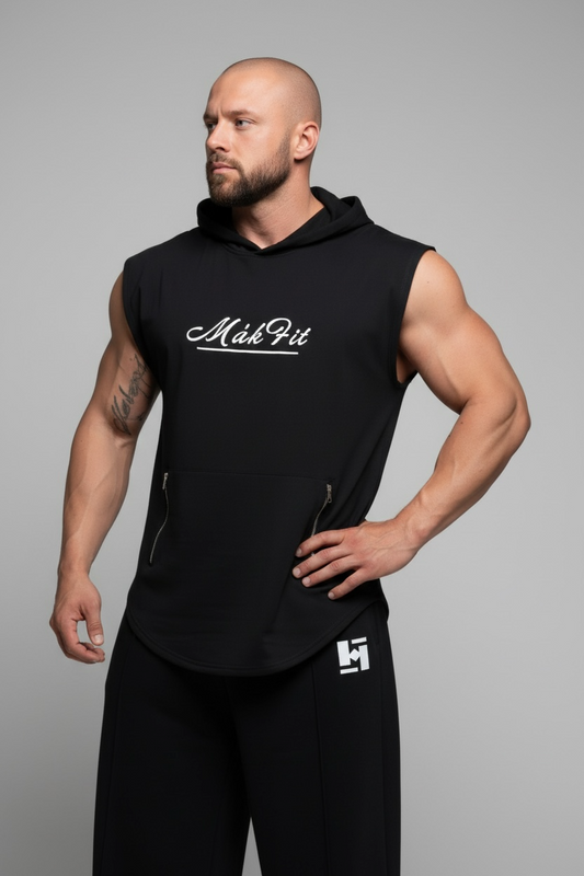 MaxFit Sleeveless Performance Hoodie Set.