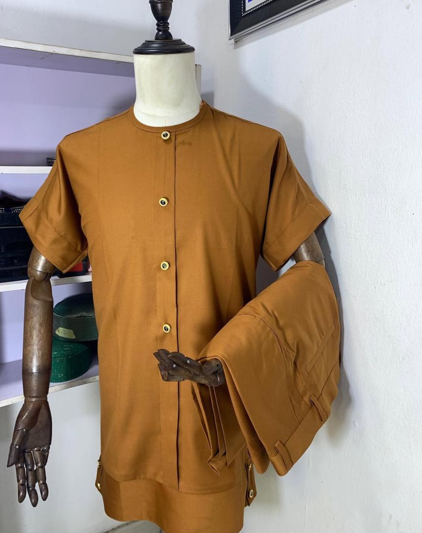 Brown Agbada Set